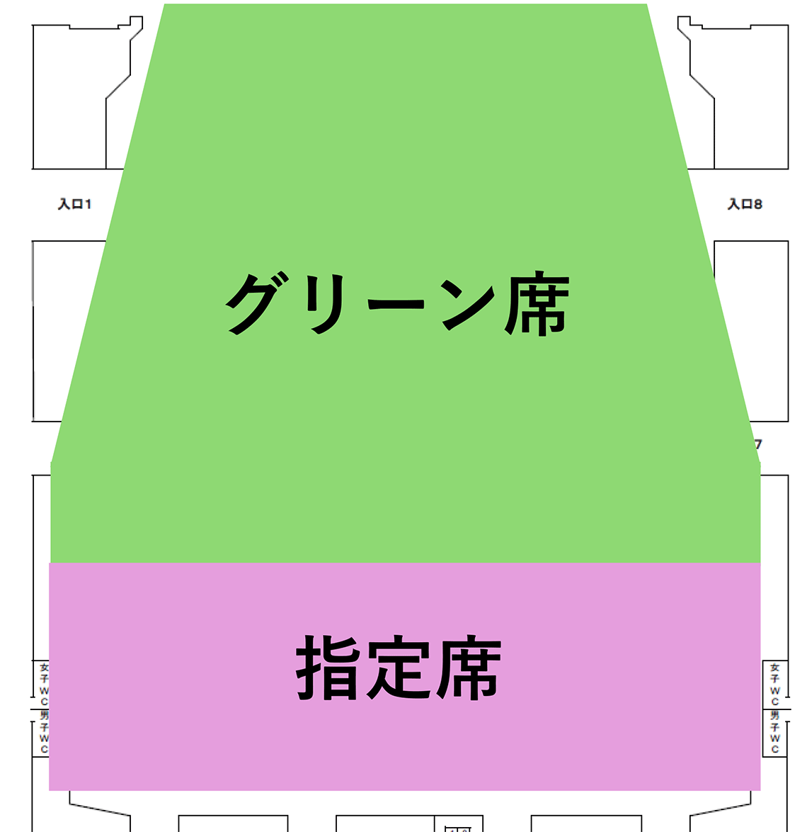 座席券種振り分け図